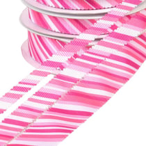 Bobine 30m ruban festonné multicolore rose