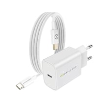 Mayaxess Chargeur Secteur pour Galaxy Z Flip 5 20W + Câble USB-C 1m Blanc