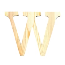 Lettre W - 11.5 cm - bois - Artemio