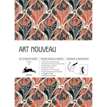 Papiers créatifs - Motifs art nouveau - Scrapbooking - 12 feuilles - 50x70cm