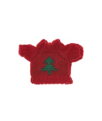Pull en maille miniature Sapin appartenant à la gamme Monde des lutins de la marque Rico Design multicolor