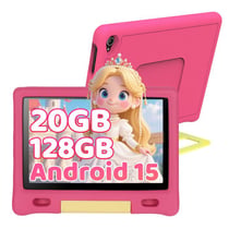 Tablette enfant KOTSREN Android 15 WiFi 6 Rose 10.1 pouces