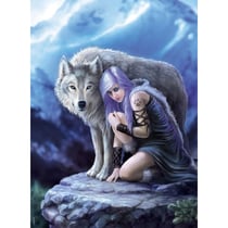 Puzzle protector 1000 pieces - anne stokes - collection loup - clementoni - 39465