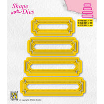Matrices de découpe Nellie's Choice - Étiquettes - 8 pièces