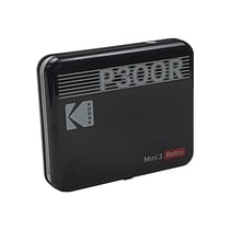 KODAK Mini Retro 2 P300 - Mini Imprimante Connectée (Format Carré 7,6 x 7,6 cm - 3 x 3'', Bluetooth, Sublimation Thermique 4Pass, 8 photos incluses)