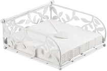 Porte-serviettes Ambiente - Motif branches - Papier - Blanc