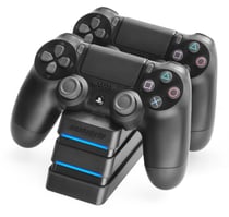 Tour de charge Twin Charge 4 snakebyte pour manette PS4 noire