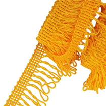 Planchette 25m Frange déco non lavable Jaune Or 32mm