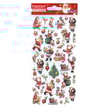 Stickers mousse 3D - Pères Noël