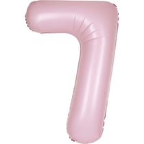 Ballon Géant Rose Mat - Chiffre 7