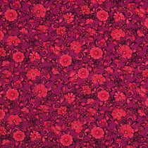 Tissu Viscose stretch Poppy imprimé Fleuris sur fond Magenta fuschia
