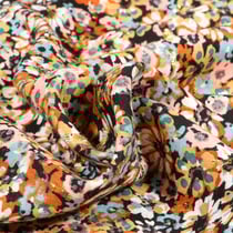 Tissu Viscose lurex Sabri sur fond Noir