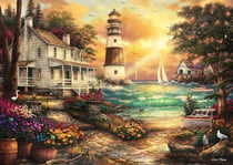 Puzzle 500 pièces - Chuck Pinson - Cottage by the Sea - Grafika