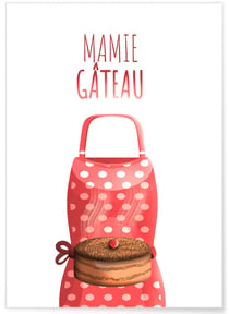 Affiche Mamie Gâteau | A3 : 29,7x42cm