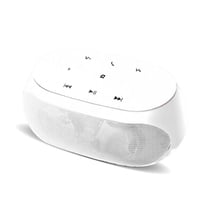 Enceinte Bluetooth Sans Fil Avec Boutons Tactiles et Support Auxiliaire TF Blanc YONIS