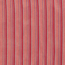 Tissu Jacquard Mexicain Rayé sur fond Rouge