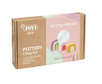 Jovi - DIY Air Dry Miroir | Kit créatif pour décorer un miroir avec argile autodurcissante + peintures et outils