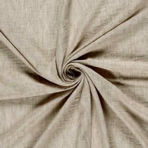 Tissu Polyester aspect Lin uni chiné Naturel
