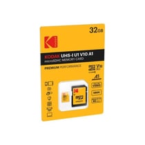 KODAK Micro SDXC 32GB Premium – Carte mémoire microSD haute vitesse, fiable et durable, compatible avec smartphones, tablettes, caméras et plus – Stockage sécurisé pour photos, vidéos et fichiers essentiels