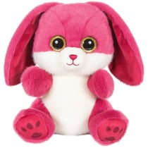 Peluche - Peluche Lapin RUBY> rose framboise – 23 cm