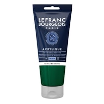 Peinture acrylique - Vert émeraude - 529 - Fine - Lefranc Bourgeois - Tube 80ml