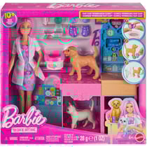 Barbie - Poupée et ensemble pour clinique vétérinaire