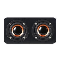 Enceinte Bluetooth Bois Design Élégant Son Puissant Autonomie 1500mAh Noir YONIS