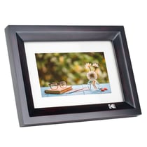 KODAK RDPF-700 - Cadre Photo Numérique 7 Pouces, Écran Haute Résolution 1024x600, Cadre Bois Décoratif, Diaporama Automatique, Réglage Luminosité, Programmation Marche/Arrêt, USB & Carte SD