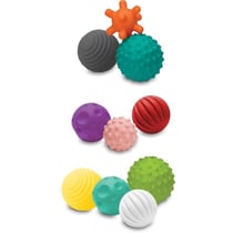 Set de 10 balles sensorielles multicolores