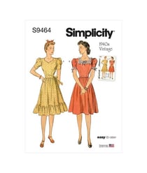 Patron Simplicity 9464 - Robe pour jeunes filles S9464.H5 taille n°FR 44-52