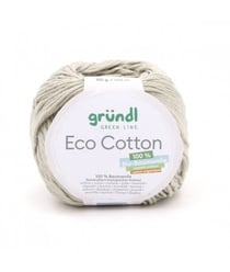 Pelote de coton organique ECO COTTON - Gründl 04 Gris