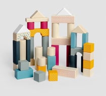 Boite de 50 formes en bois à empiler