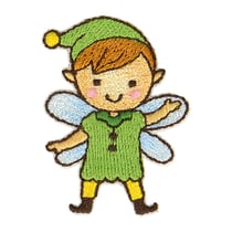 Ecusson thermocollant féérie lutin aile 4x3cm