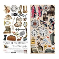 12 papiers scrapbooking motifs à découper 15,5 x 30, 5 cm Craft O Clock AGE OF MYSTERIES 654612
