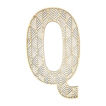 Lettre Q en bois Alphabet géant ajouré 24 cm