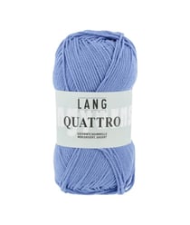 Fil à tricoter 100% coton QUATTRO - Lang Yarns 21 Bleu