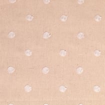 Tissu Plumetis Viscose lin Pois brodés sur fond Naturel