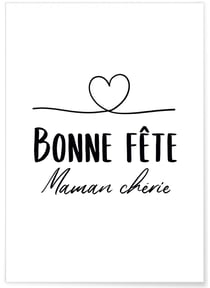 Affiche 'Bonne fête maman chérie...' | A3 : 29,7x42cm