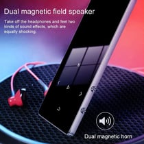 Lecteur MP3 Bluetooth Tactile 1.8 Pouces Son Hifi Haut-Parleur Intégré Radio FM - Or Rose - Yonis