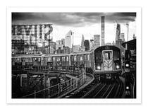 Affiche 50 x 70 cm -  Manhattan Subway - Philippe Hugonnard