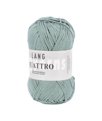 Fil à tricoter 100% coton QUATTRO - Lang Yarns 72 Bleu