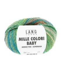 Pelote à tricoter MILLE COLORI BABY – Lang Yarns - 100% laine mérinos extrafine aux mille nuances colorées 209 Multicolore