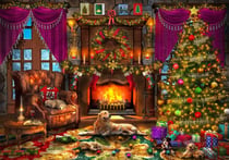 Puzzle 2000 pièces - Cosy Christmas Room - Bluebird Puzzle
