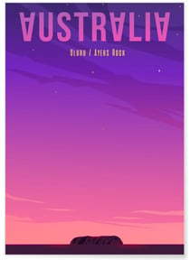 Poster Australie | A3 : 29,7x42cm