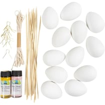 Kit DIY - oeufs de Pâques Effet Marbré Rose et Jaune