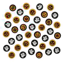 Pack de 300 Confettis Halloween Citrouilles et Fantômes en Papier pour Décoration de Table