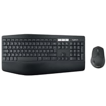 Ensemble clavier et souris - Logitech - Noir - Sans fil - AZERTY Français