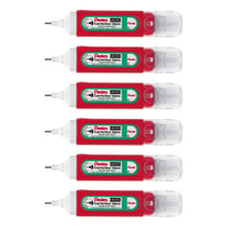 Stylo correcteur PENTEL Pentex ZLC31-W - Pointe fine - 12 ml - Lot de 6