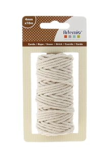 CORDE COTON MACRAMÉ - 4 MM X 10 M