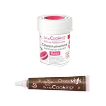 Stylo chocolat + Colorant alimentaire Rose